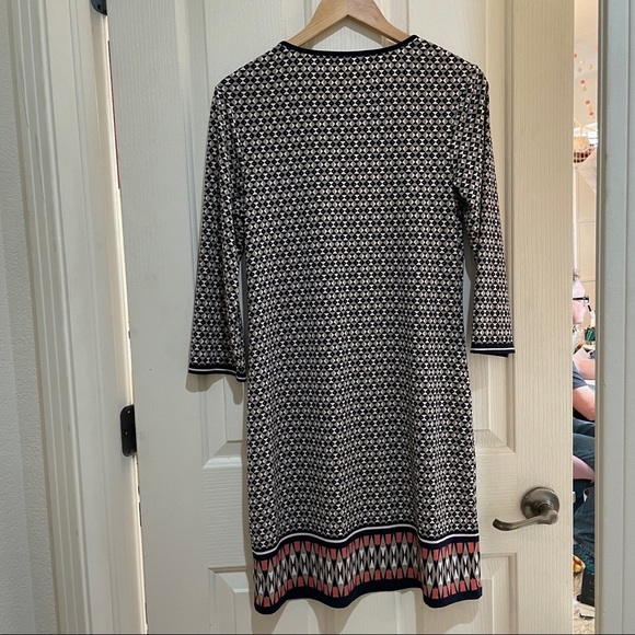 MAX Studio Shift Dress 3/4 sleeve Geometric print Women’s size medium like new - Picture 6 of 7